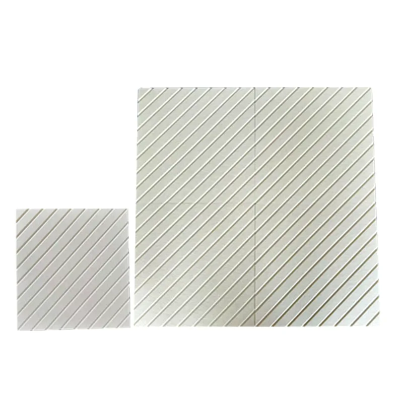 Beige V-urallinen PET-huopa-akustinen paneeli